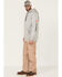 Image #2 - Hawx Men's Primo Logo Graphic Fleece Hooded Work Sweatshirt, Light Grey, hi-res