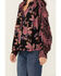 Image #3 - Free People Women's Maraya Floral Printed Top, Black, hi-res