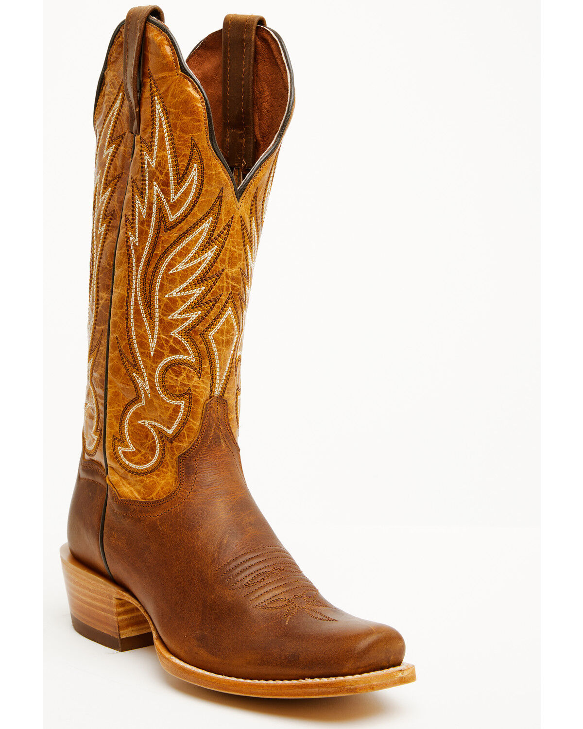 Image #1 - Dan Post Women's Amber Trail Tall Western Boots - Square Toe, Brown, hi-res