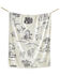 Image #2 - HiEnd Accents Farm Life Campfire Sherpa Throw Blanket, White, hi-res