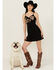 Image #1 - Idyllwind Women's Bee Embroidered Beaded Mini Dress, Black, hi-res