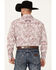 Image #4 - Cowboy Hardware Men's Floral Paisley Print Long Sleeve Snap Western Shirt, White, hi-res