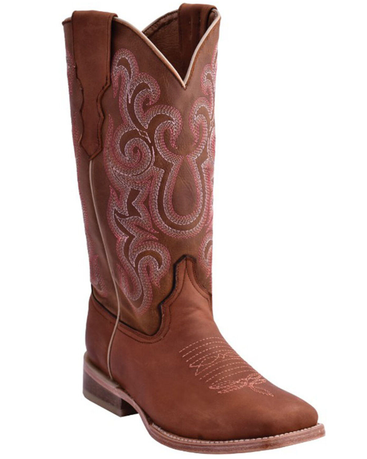 Image #1 - Ferrini Women's Maverick Western Boots - Broad Square Toe, Tan, hi-res