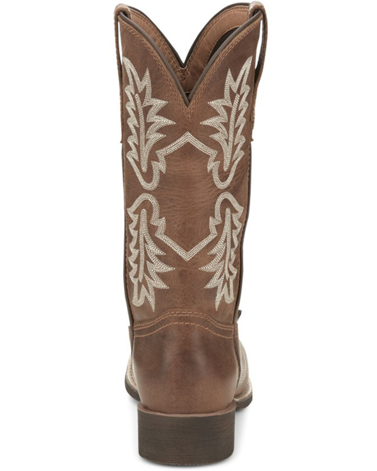 Image #5 - Justin Women's Carsen Western Boots - Broad Square Toe, Tan, hi-res