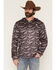 Image #1 - Rock & Roll Denim Men's Camo Print Long Sleeve Hooded Performance Shirt, Taupe, hi-res