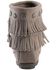 Image #7 - Minnetonka Double Fringe Side Zip Moccasin, Grey, hi-res