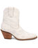 Image #2 - Dingo Women's Sweetheart Embroidered Booties - Round Toe, White, hi-res