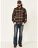 Image #2 - North River Men's Performance Large Plaid Print Long Sleeve Button Down Western Shirt, Brown, hi-res