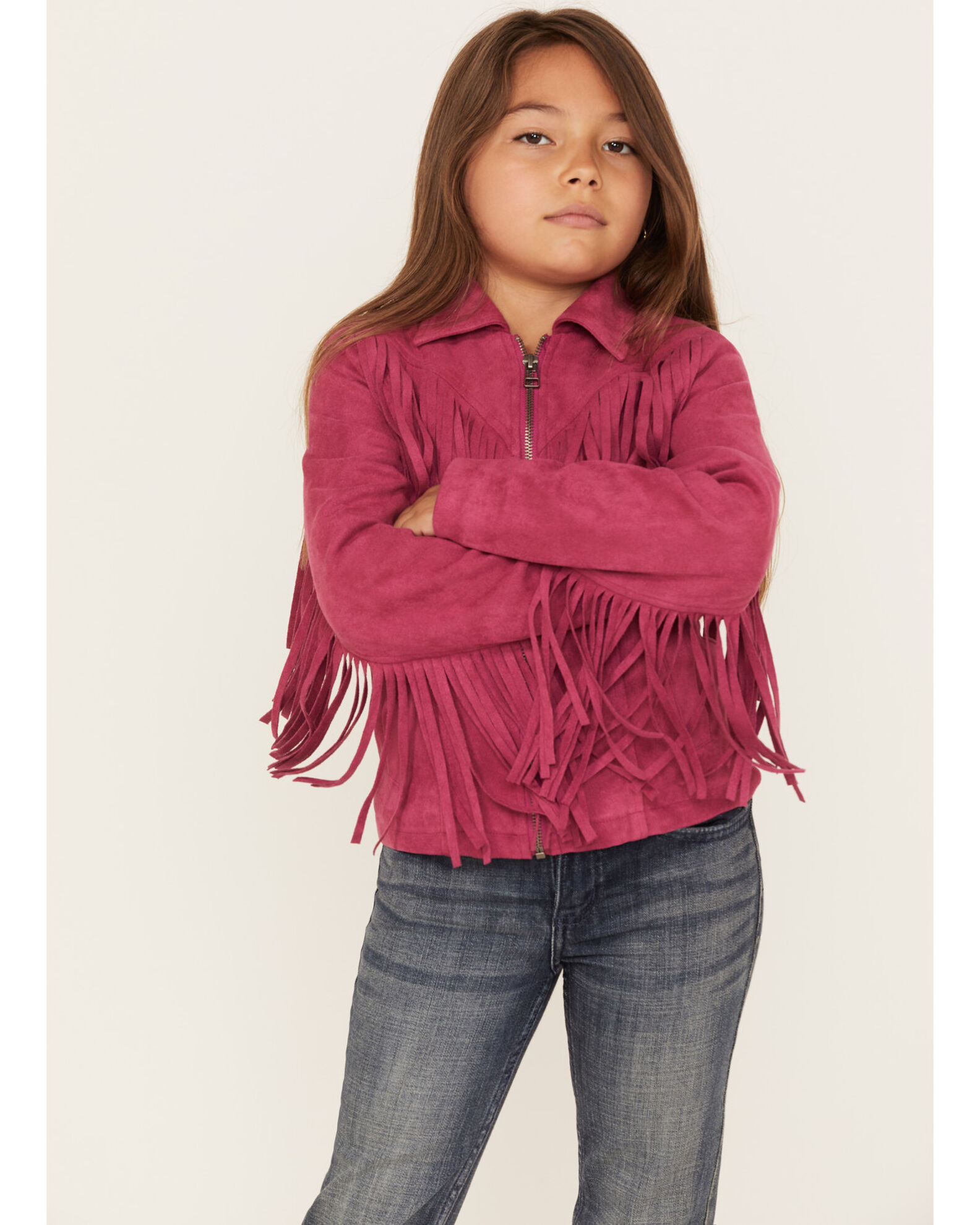 Girls sale fringe jacket