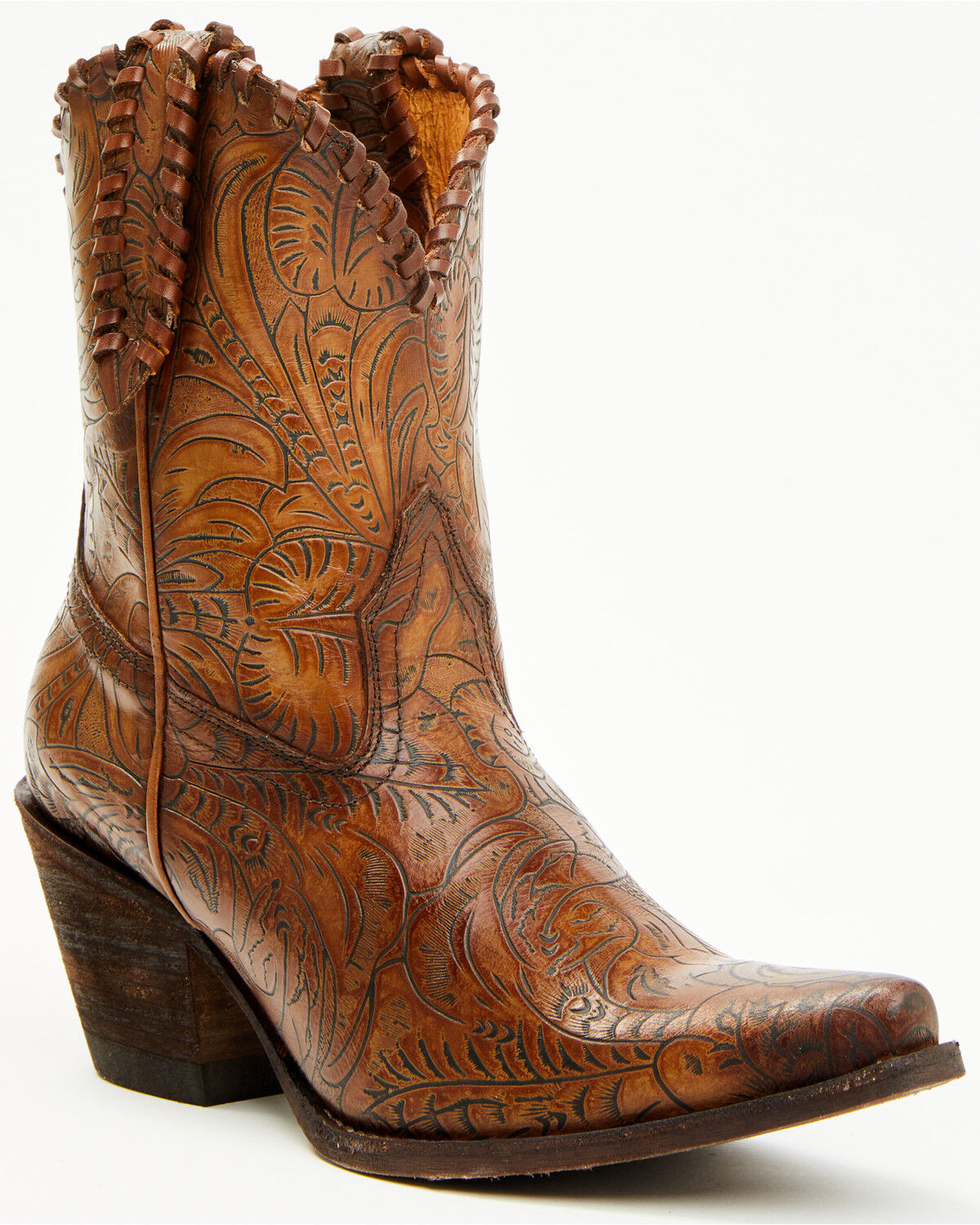 Image #1 - Shyanne Women's Tabita Western Fashion Booties - Snip Toe, Brown, hi-res