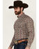 Image #2 - Roper Men's Amarillo Paisley Print Long Sleeve Button-Down Western Shirt, Multi, hi-res
