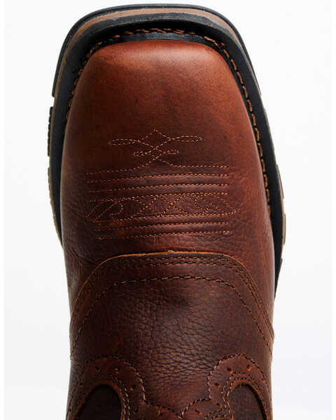 Image #6 - Cody James Men's 10" Disruptor Western Work Boots - Soft Toe, Brown, hi-res