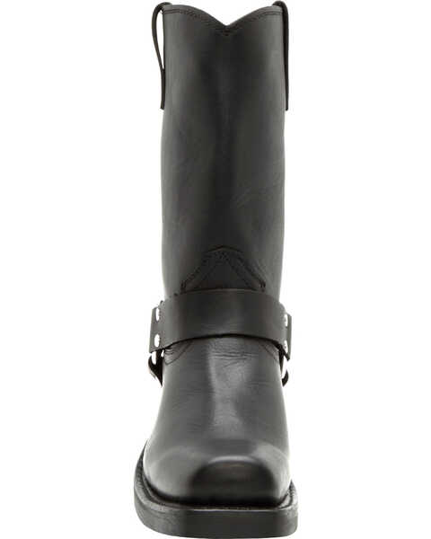 Image #4 - Durango Women's Black Harness Western Boots - Square Toe, Black, hi-res