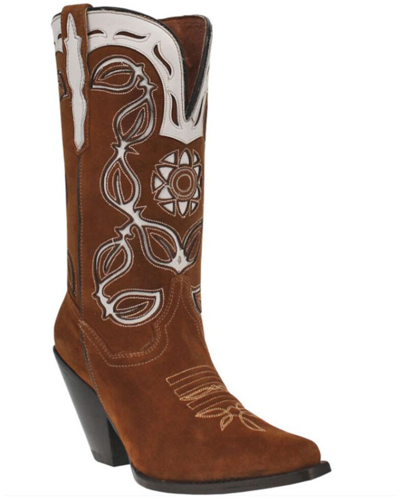Dan Post Women's Moni Western Boots - Snip Toe, Tan, hi-res
