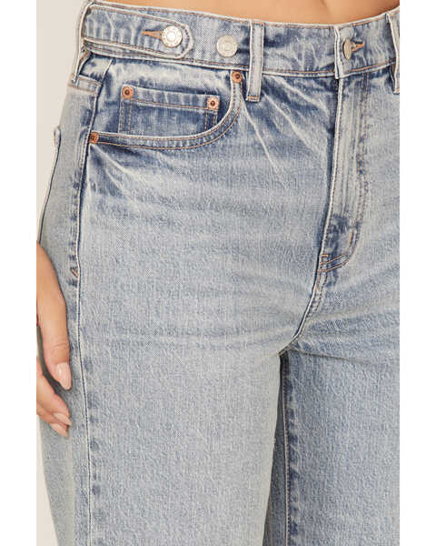 Image #2 - Daze Women's Medium Wash High Rise Straight Jeans, Blue, hi-res