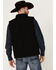 Image #4 - RANK 45® Men's Ralington Embroidered Softshell Vest, Black, hi-res