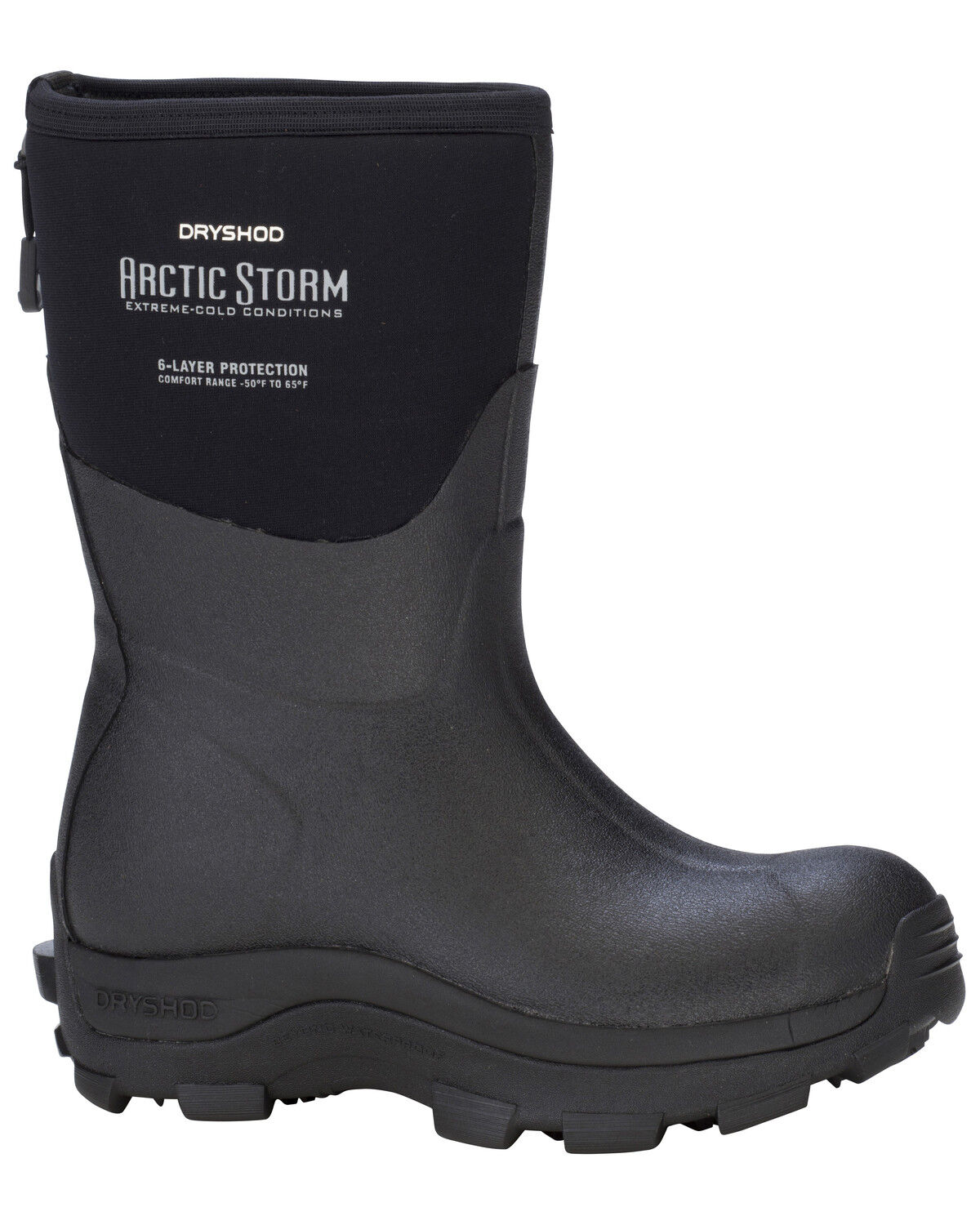 Image #1 - Dryshod Women's Arctic Storm Mid Work Boots, Black, hi-res