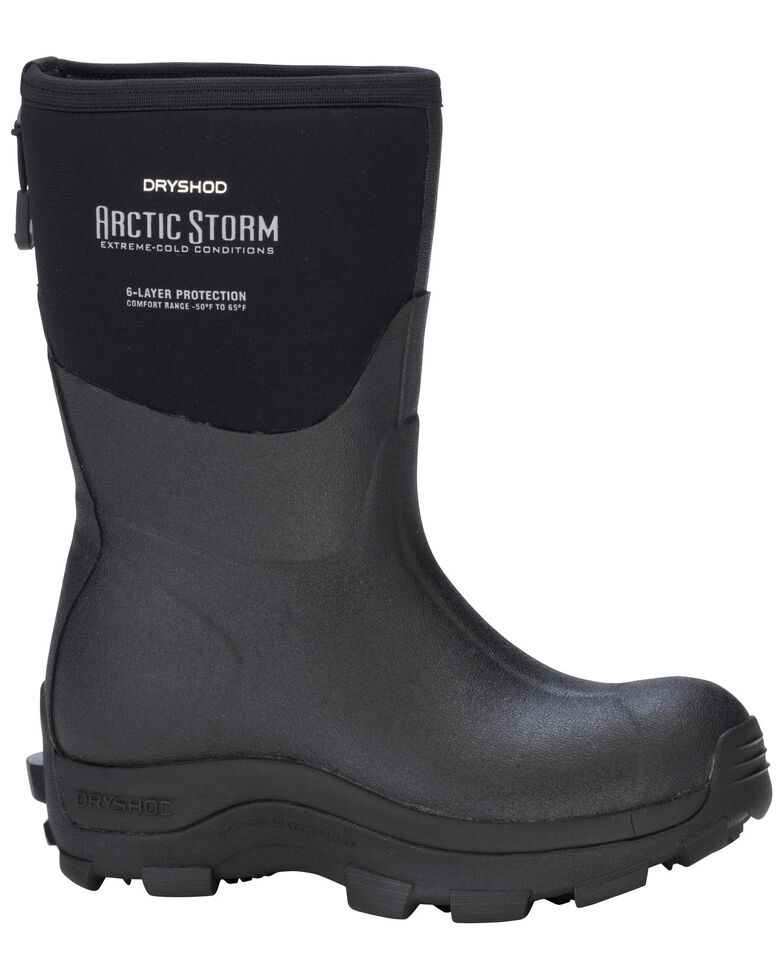 Dryshod Women's Arctic Storm Mid Work Boots , Black, hi-res