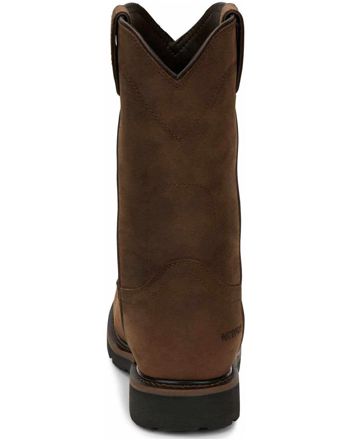 Image #4 - Justin Men's Drywall Waterproof Work Boots - Soft Toe, Brown, hi-res