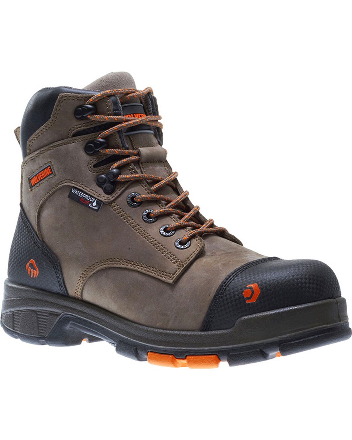 Wolverine Men's Blade LX Carbonmax 6" Work Boots - Composite Toe, Brown, hi-res