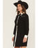 Image #2 - Wrangler Retro Women's Snap Front Neck Tie Mini Dress, White, hi-res