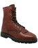AdTec Men's 9" Kiltie Work Boots - Soft Toe, Chestnut, hi-res