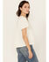 Image #4 - Cleo + Wolf Women's Bella Pintuck Detail Peasant Short Sleeve Blouse, Cream, hi-res