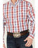 Image #3 - Wrangler Men's Classic Plaid Long Sleeve Button Down Western Shirt, Red, hi-res