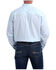 Image #2 - Cinch Men's Diamond Geo Print Long Sleeve Button Down Western Shirt, Light Blue, hi-res