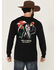 Image #1 - Riot Society Men's Viva La Fiesta Reaper Long Sleeve Graphic T-Shirt, Black, hi-res
