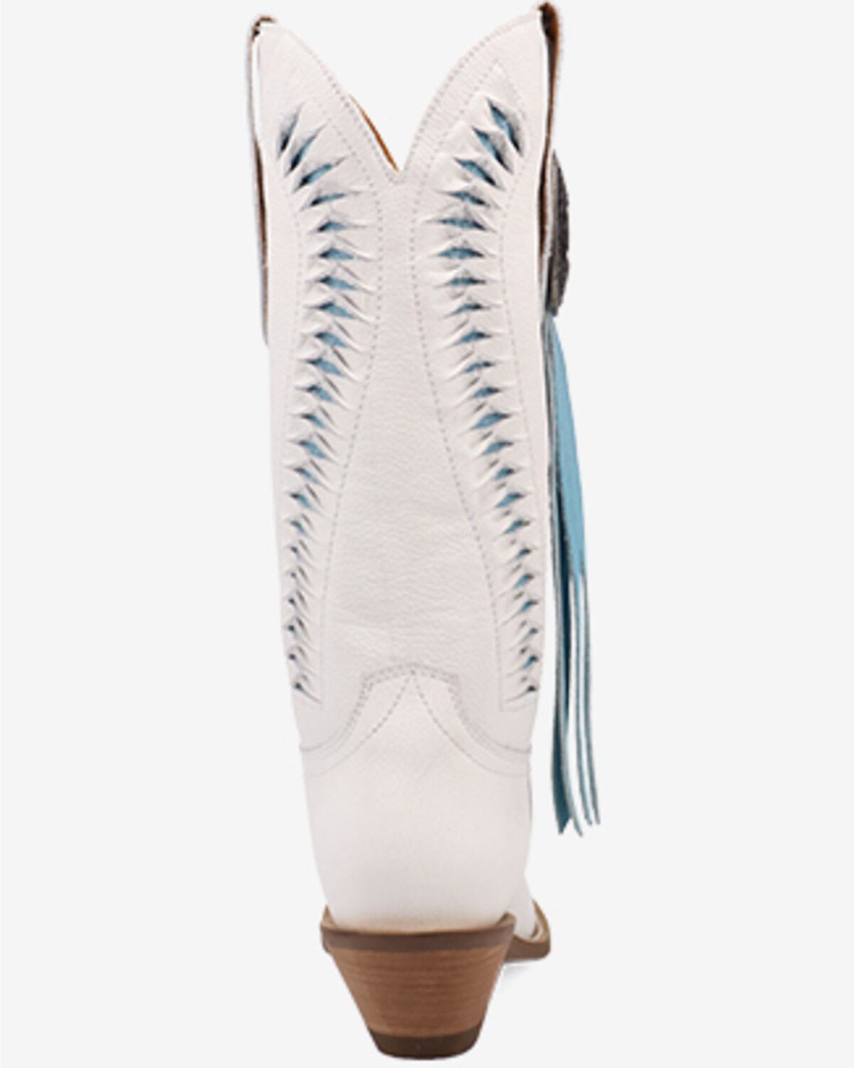Image #5 - Dingo Women's Marrakesh Western Boots - Snip Toe, Blue/white, hi-res