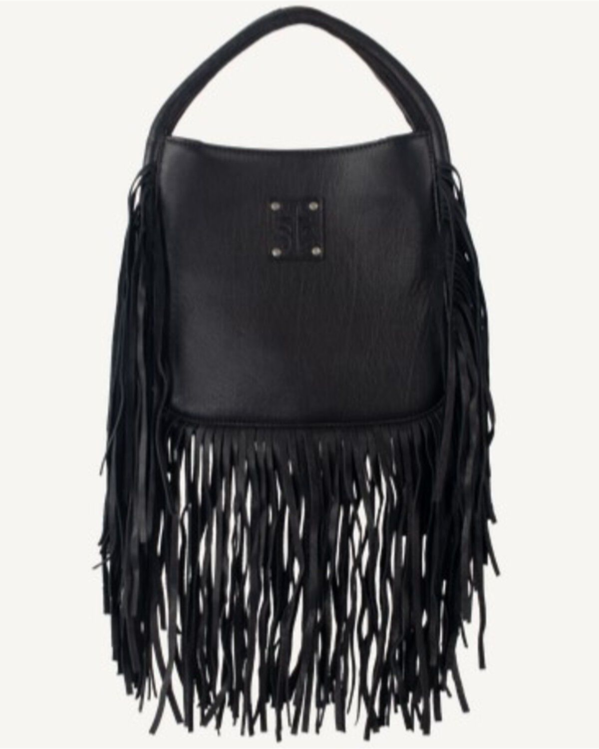 Image #3 - STS Ranchwear By Carroll Women's Indie Sugar Fringe Satchel, Black, hi-res