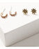 Image #3 - Lainey Wilson Women's Beaded Trio Earring Set - 3 Piece, Gold, hi-res