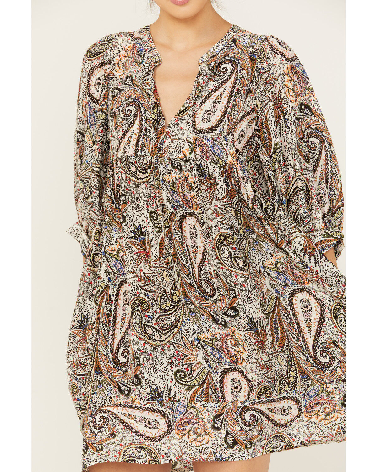Image #3 - Revel Women's Paisley Print Mini Dress, , hi-res