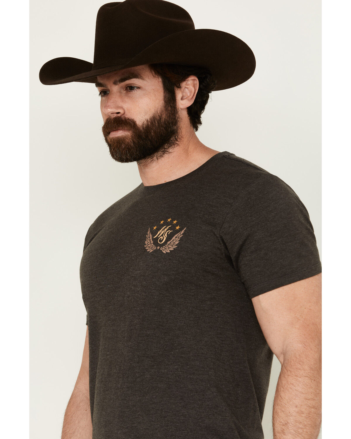 Image #3 - Moonshine Spirit Men's Moonshine Club Short Sleeve Graphic T-Shirt, Charcoal, hi-res
