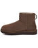 Image #3 - UGG Women's Classic Mini II Lined Short Suede Boots - Round Toe, Dark Brown, hi-res