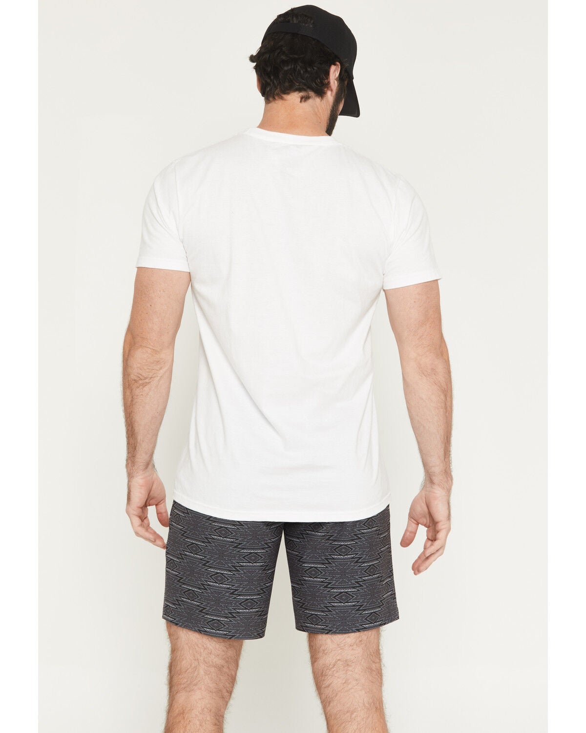 Image #3 - Rock & Roll Denim Men's 8" Southwestern Print Stretch Chino Shorts, Charcoal, hi-res