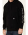 Image #3 - Ariat Men's Black Rebar Roughneck Back Graphic Hooded Work Sweatshirt , Black/orange, hi-res