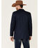 Image #4 - Cripple Creek Men's Navy Lubbock Small Plaid Button-Front Western Sportcoat , , hi-res