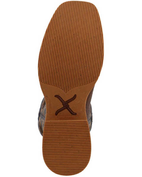 Image #4 - Twisted X Men's 12" Tech X Western Boot - Broad Square Toe, Brown, hi-res