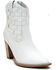 Image #1 - Matisse Women's Dawn Western Booties - Snip Toe, White, hi-res