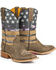 Tin Haul Women's American Woman Western Boots - Broad Square Toe, Brown, hi-res
