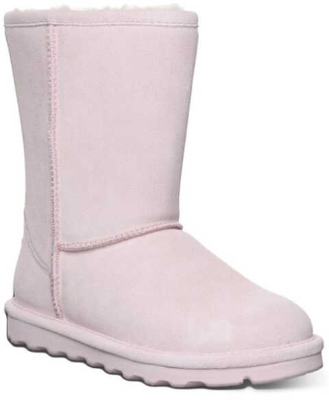 Bearpaw Women's Elle Short Casual Boots - Round Toe , Pink, hi-res