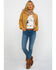 Scully Women's Faux Shearling Jean Jacket, Rust Copper, hi-res