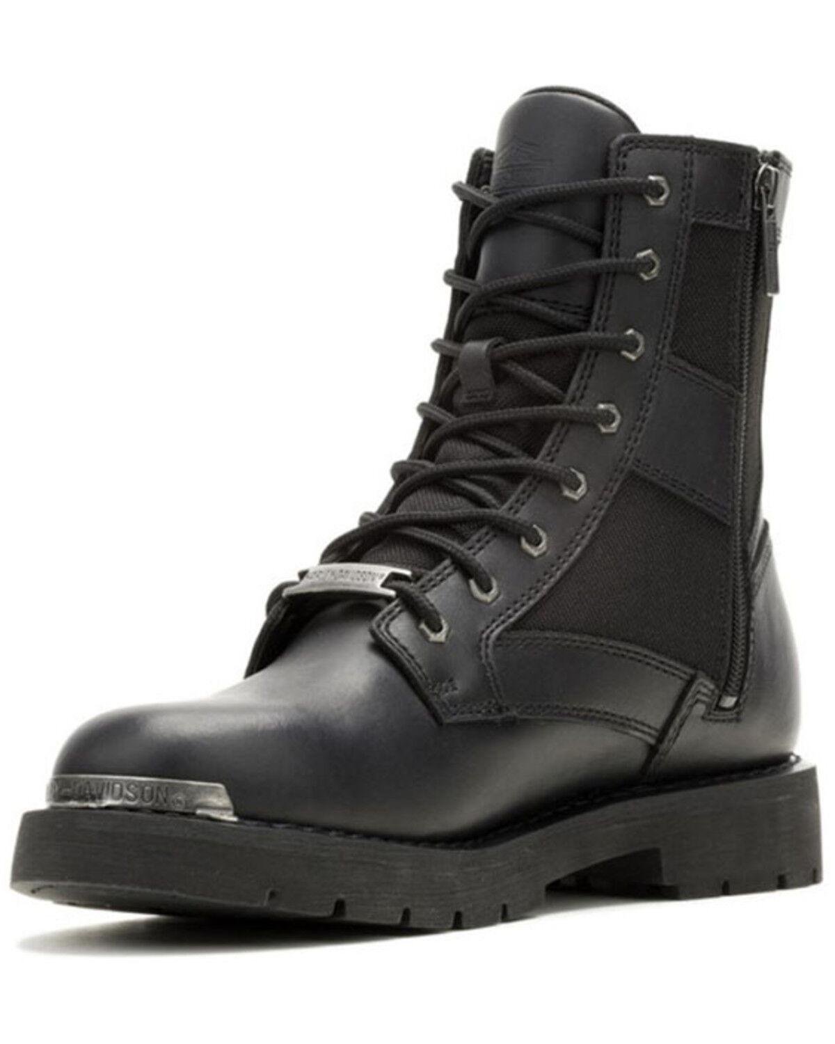 Image #3 - Harley Davidson Men's Maverick Motorcycle Boots - Round Toe, Black, hi-res