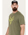 Image #2 - Hawx Men's Logo Graphic Short Sleeve T-Shirt, Green, hi-res