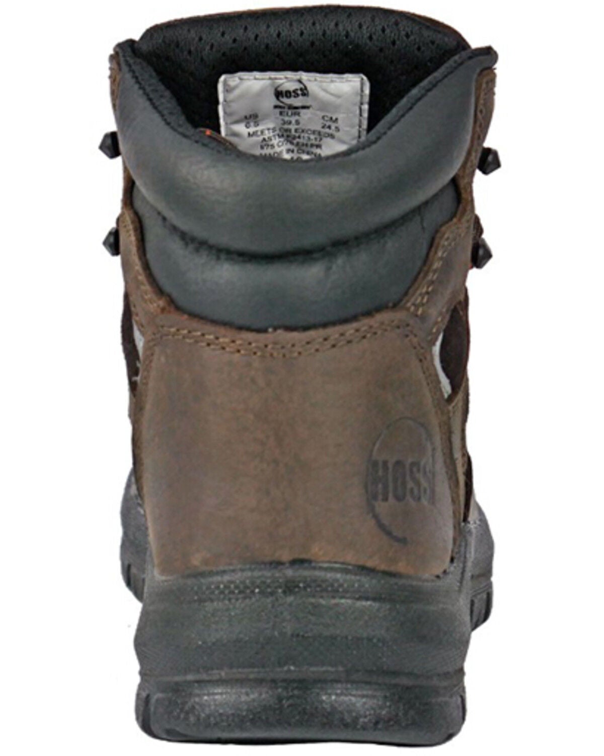 Image #5 - Hoss Men's Lorne 6" Lace-Up Work Boots - Composite Toe, Brown, hi-res