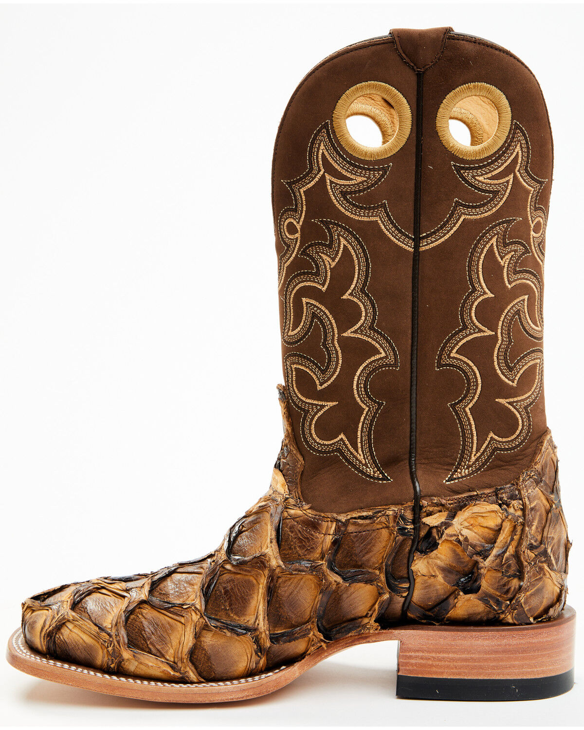 Image #3 - Cody James Men's Exotic Pirarucu Western Boots - Broad Square Toe, , hi-res