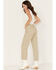 Image #3 - Just Black Denim Women's High Rise Utility Cropped Wide Jeans, Light Green, hi-res