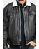 Image #4 - Cripple Creek Men's Concealed Carry Sherpa Lined Leather Jacket, Black, hi-res